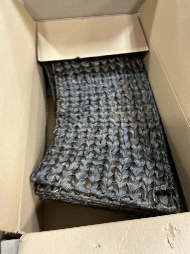 Condition photo showing As Is for 42" Wicker Christmas Tree Collar for Artificial Trees, Rustic 9ft Tree Basket Skirt, Farmhouse Base Cover for Pencil, Slim Christmas Tree Collars, Handwoven from Seagrass Expresso 42inch