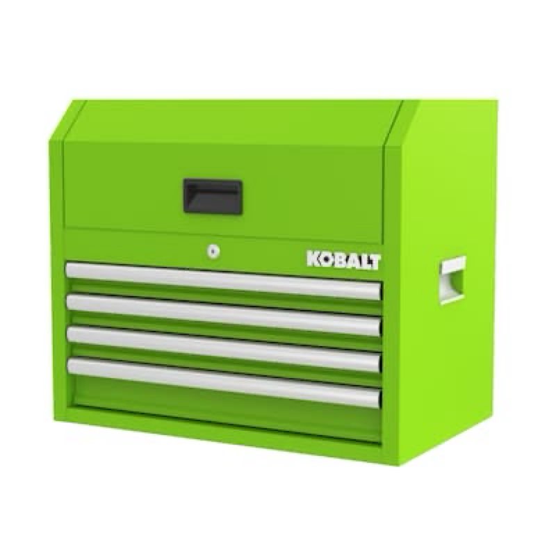 kobalt 26-in w x 22-in h x 16-in d 4 -drawer steel tool chest ( green )