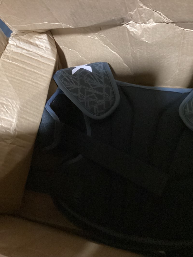 Condition photo showing Good Condition for stx stx lacrosse stallion 75 shoulder pad black/grey medium