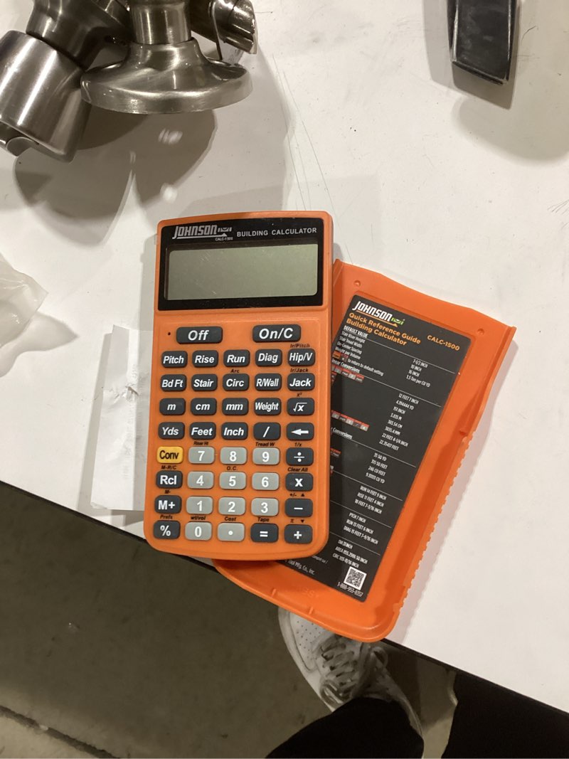 Condition photo showing Good Condition for johnson level building calculator