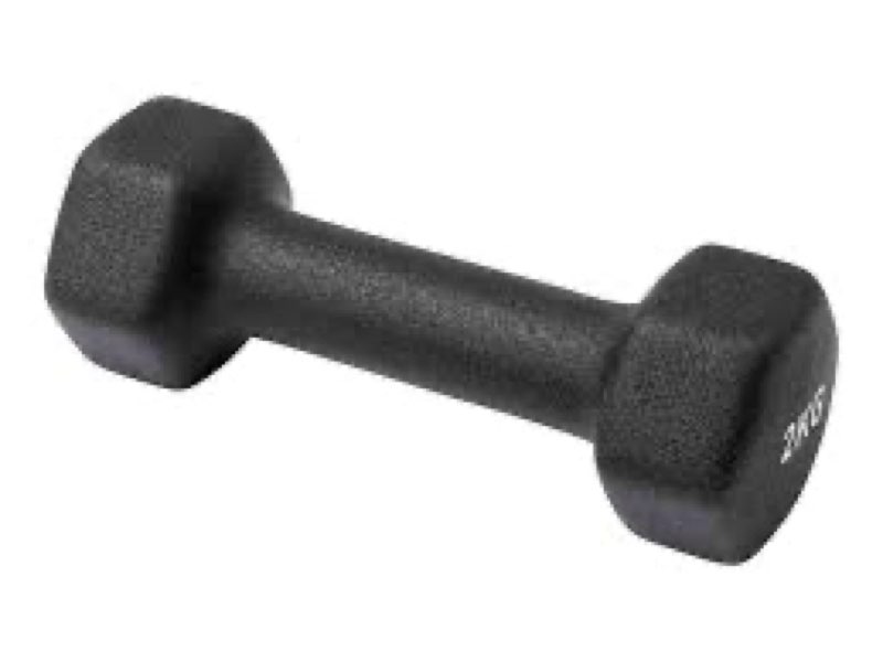 ( only one pc) Neoprene Coated Dumbbell Hand Weights Set – 8LB, 10LB, 12LB, 15LB Pairs for Strength Training, Home Workouts and Full-Body Fitness, Hex Shape and Non-Slip Grip Black 8 Pound 