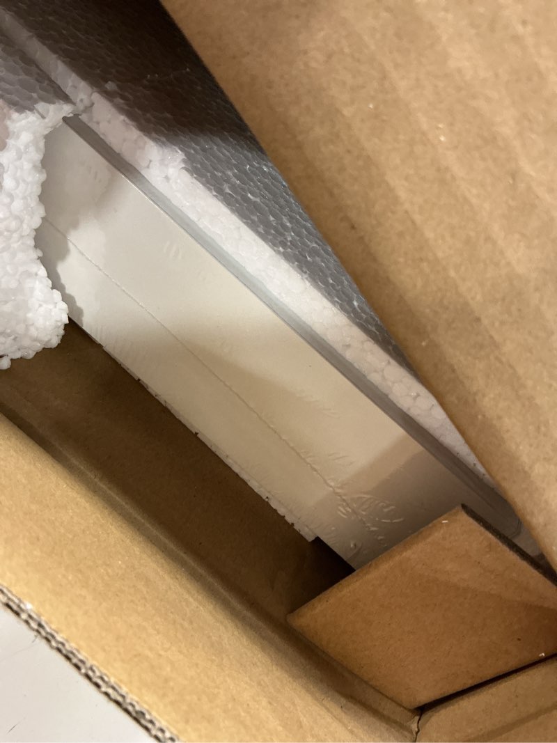 Condition photo showing New/Like New for WELLAND 12" Deep White Floating Shelves, Wall Shelf Display Floating Shelf, 23.62" L x 11.81" D x 2" T, Deeper Than Others, White