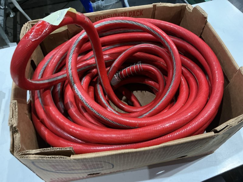 Condition photo showing As Is for neverkink xp teknor apex 3/4-in x 100-ft contractor -duty kink free vinyl red coiled hose