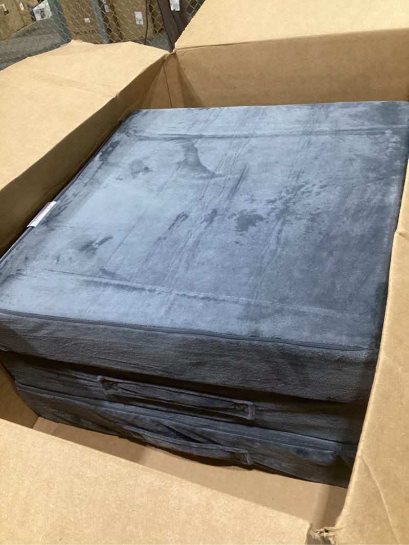 Condition photo showing Good Condition for sinweek tri folding mattress foam topper 4" thickness floor cot mattress, guset bed with removable&machine washable cover and lining, certipur-us certified 25 x 75 inch s (25 x 75 inch) high support foam