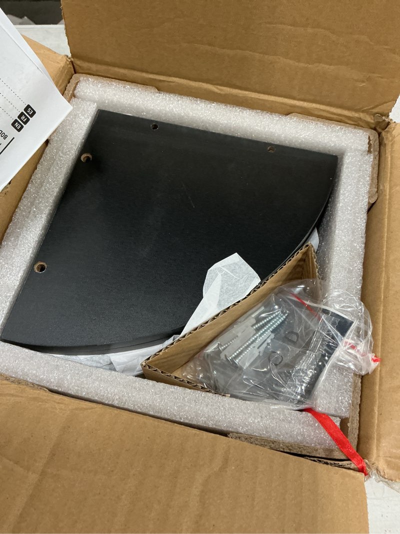 Condition photo showing Good Condition for Amazon Basics 5-Tier Corner Shelf, Wall-Mounted, Set of 1, Floating Corner Bookshelf for Living Room, Bedroom, Bathroom, Home Office, 7.8"D x 48.5"W x 7.8"H (Inches), Black