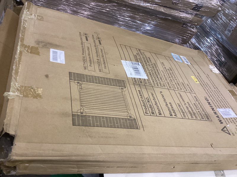 Condition photo showing As Is for 40.5" Extra Tall Baby Gate for Doorways, Extra Wide 60.3"-62.9" Large Dog Pet Gate for Stairs Indoor Outdoor Adjustable Safety Child Toddler Gate Metal Puppy Barrier Walk Throughs for Kids, White White 60.3"-62.9"