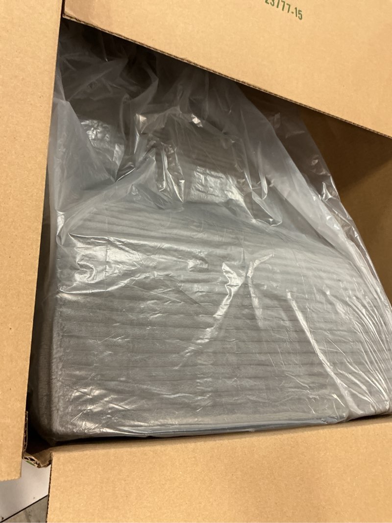 Condition photo showing Good Condition for curved dog stairs ramp for beds couches and chair, 15.7" h, 3-step dog steps for small dogs, pet stairs for cats with non-slip, removable and washable cover,balanced pet steps indoor, deep grey deep grey 3-step ( 23.4"d x 15.7"w x 15.7"h )