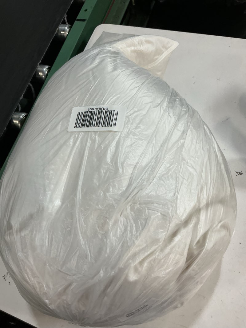 Condition photo showing As Is for premium down pillow, standard, medium