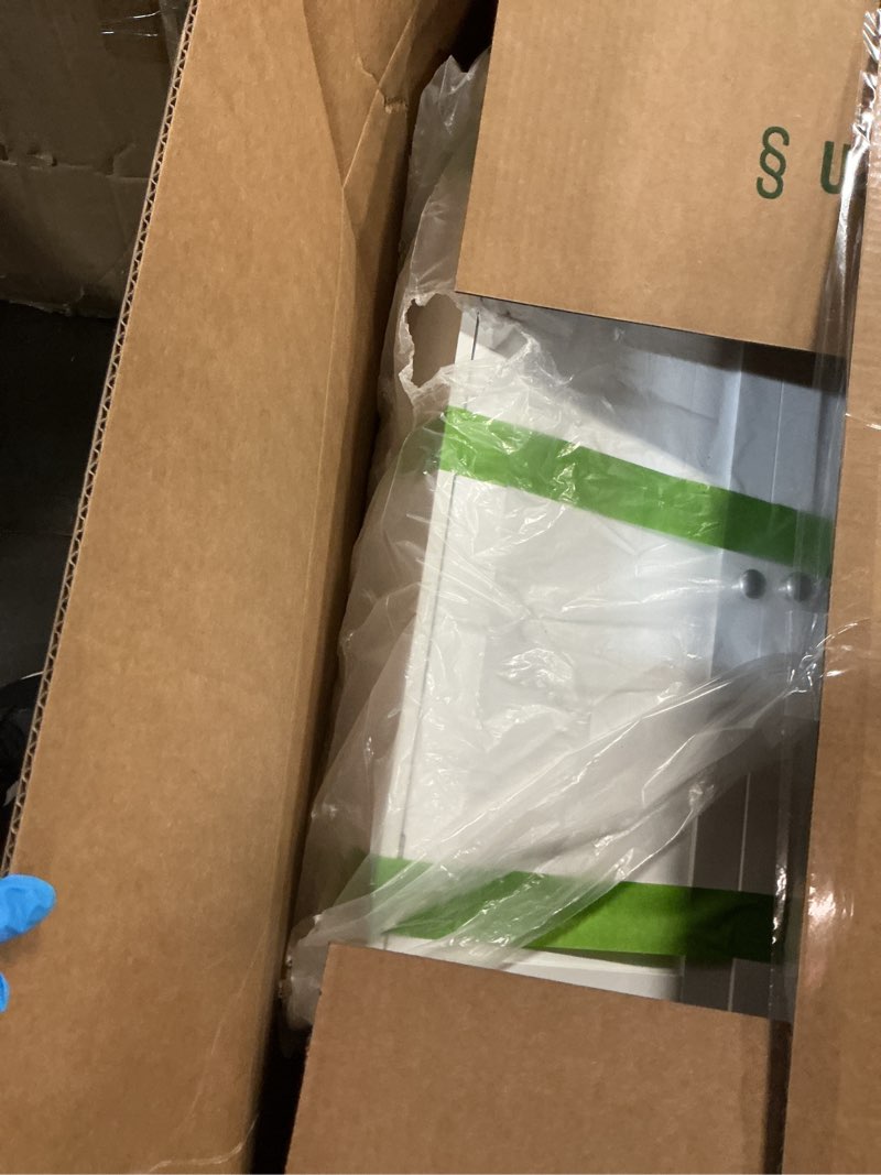 Condition photo showing Good Condition for Meilocar Bathroom Wall Cabinet, Bathroom Cabinet Wall Mount with 2 Doors and 3 Open Shelves, Over The Toilet Wood Medicine Cabinets, White Wood Doors White