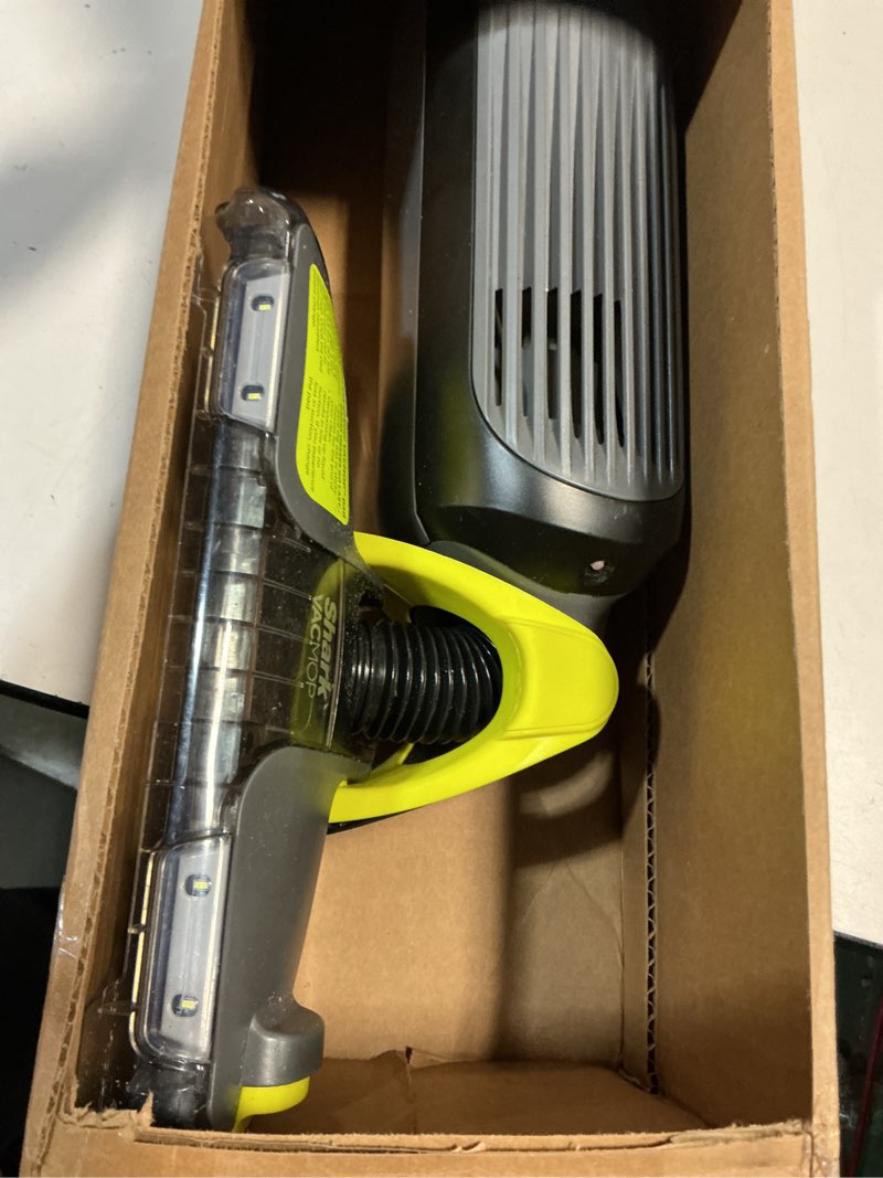 Condition photo showing As Is for Shark VACMOP Cordless Hard Floor Cleaner, Vacuum and Spray Mop, Powerful Suction, Lightweight, LED Headlights, Includes 4 Disposable Pads, 12oz Multi-Surface Cleaning Solution, Gray, VM252 Gray - 4 Pads
