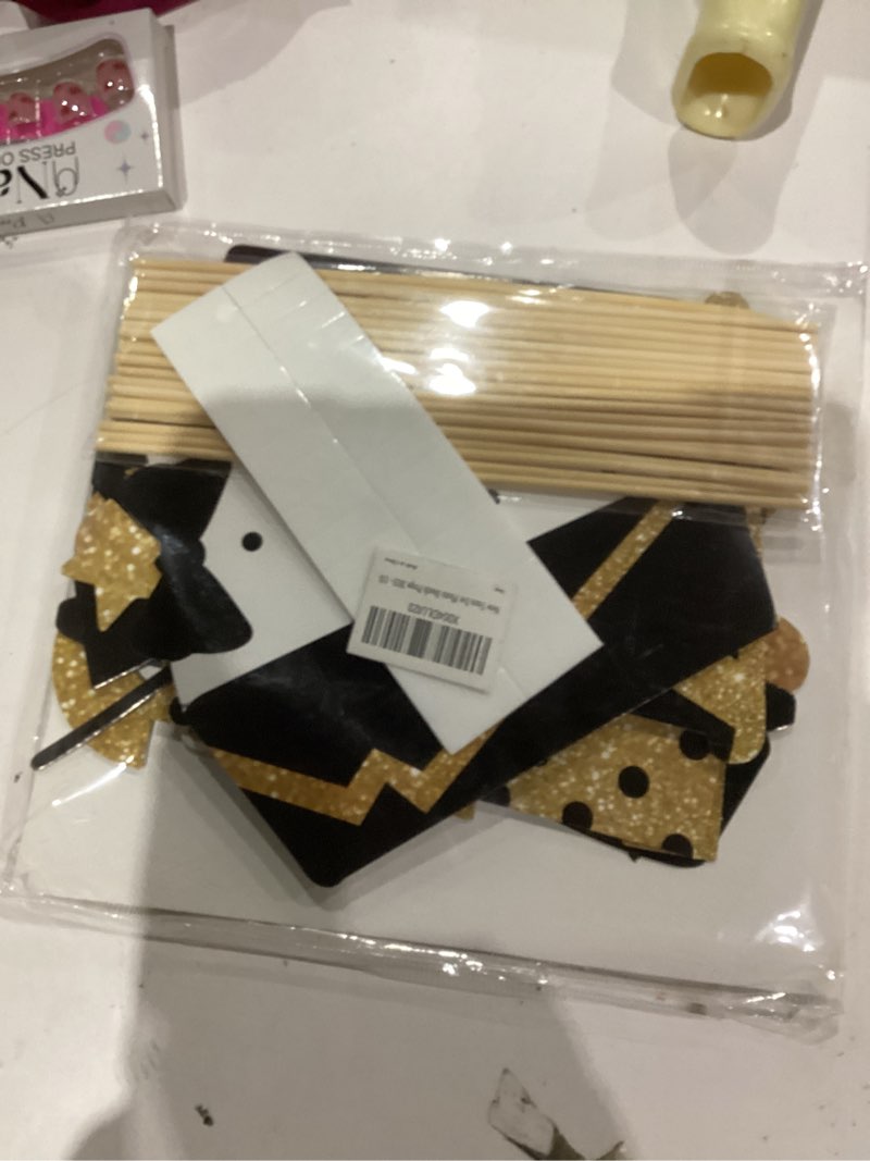 Condition photo showing Good Condition for KatchOn, Glitter New Years Photo Booth Props 2026 - Pack of 30 | Gold and Black New Years Eve Photo Booth Props for Happy New Year Decorations 2026 | NYE Decorations | New Years Eve Party Supplies