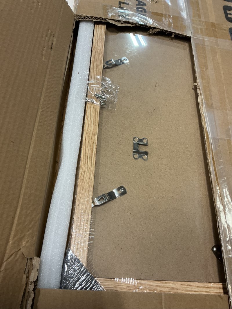 Condition photo showing Good Condition for hongkee 12x36 picture frame 2 packs, real glass and natural oak wood frame, display collage pictures twelve 4x6 with mat or pennant 12 x 36 without mat - horizontal or vertical wall mounting 12x36 in matted to 12-4x6 natural oak