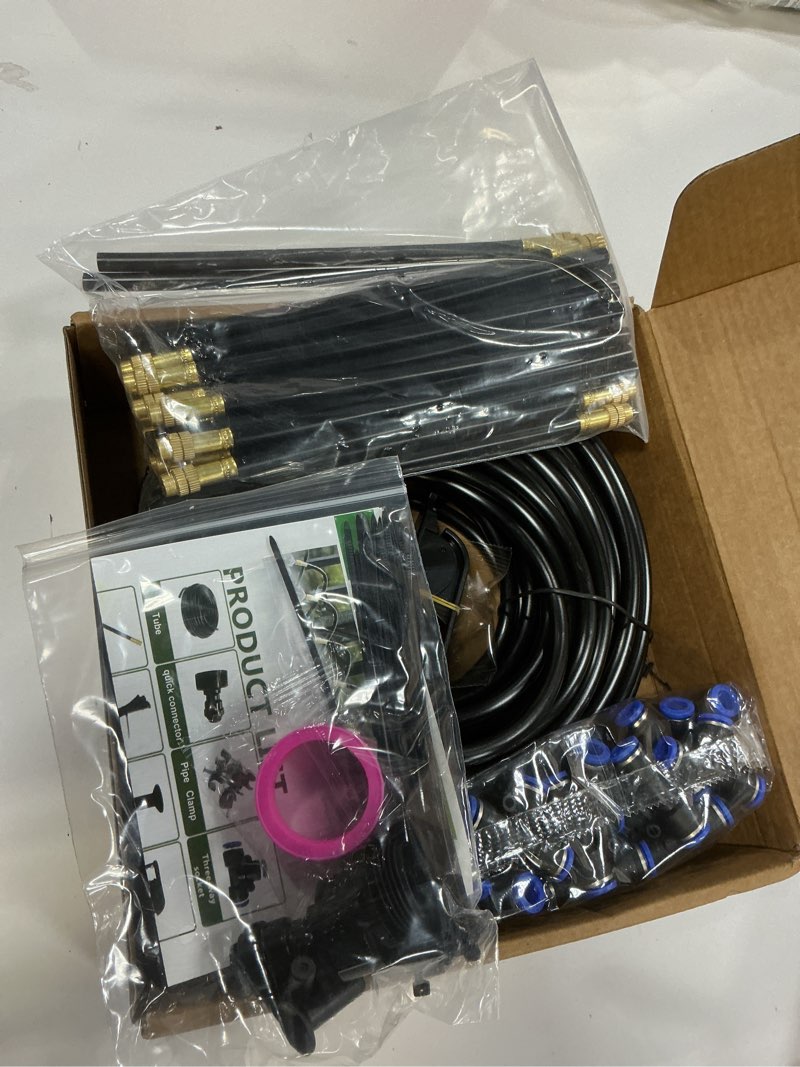 Condition photo showing Good Condition for (Similar)Drip Irrigation System for Garden,66FT Garden Watering System with 20 pcs 360°Adjustable Nozzles,Gre