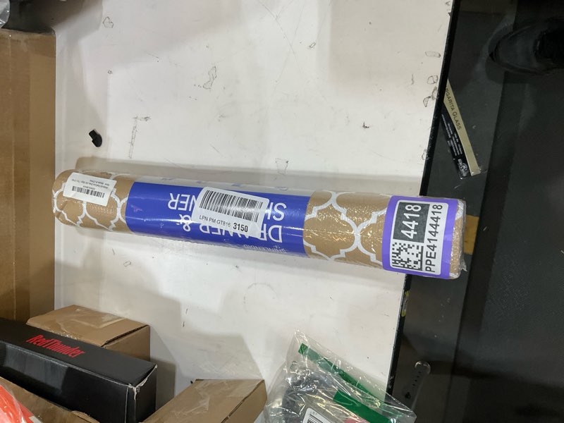 Condition photo showing New/Like New for shelf and drawer liner for kitchen cabinets non-adhesive, strong grip non-slip thickened cabinet liners for shelves, waterproof mats for dresser cupboard, beige, 17 in x 10 feet beige 17.3"w x 118"l