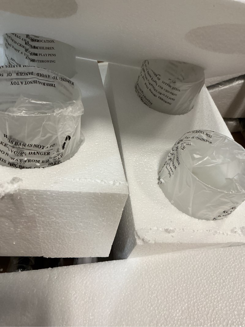 Condition photo showing Good Condition for Progress Lighting Rexington 4 -Light Matte Black Modern/contemporary Etched glass Cylinder