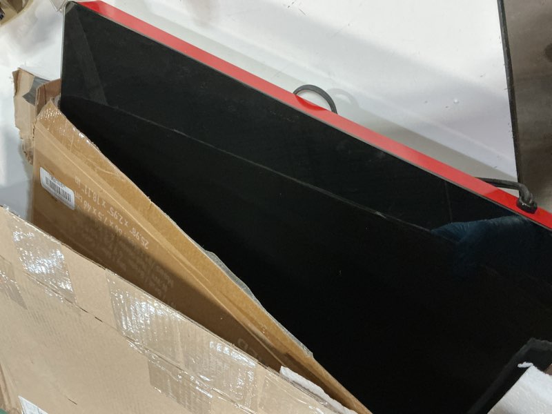 Condition photo showing As Is for NutriChef Electric Warming Tray | Glass Surface Hot Serving Tray | Adjustable Temperature 140°F to 230°F | Energy Efficient & Space Saving | Perfect for Buffets,Parties & More | 21.2 x 16.5 in | Red