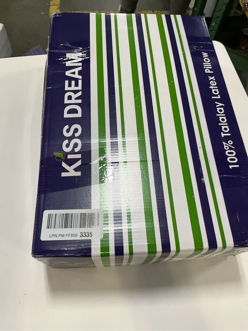 Condition photo showing Good Condition for Talalay Latex Pillow, Soft Natural Latex Foam Pillow for Sleeping, Bed Pillow for Back, Side and Stomach Sleeperswith Removable Cotton Cover, Helps Relieve Shoulder and Neck Pain (Standard (Soft))