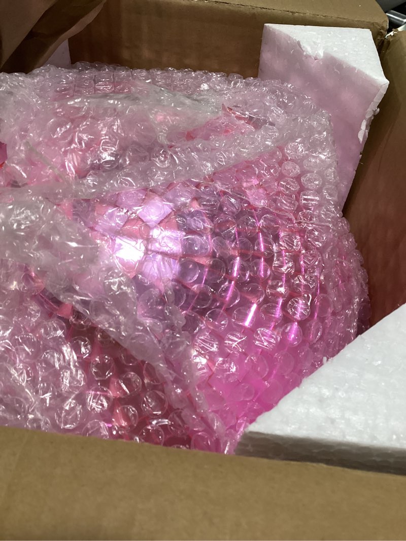 Condition photo showing Good Condition for 12" Mirror Disco Ball with Hanging Ring, 12 Inch Pink Disco Ball Decor with 20pcs Replacement Mirror