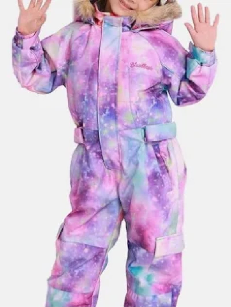 snbocon kids waterproof colorful one piece coveralls ski suits snowsuits winter jumpsuits snowboardi