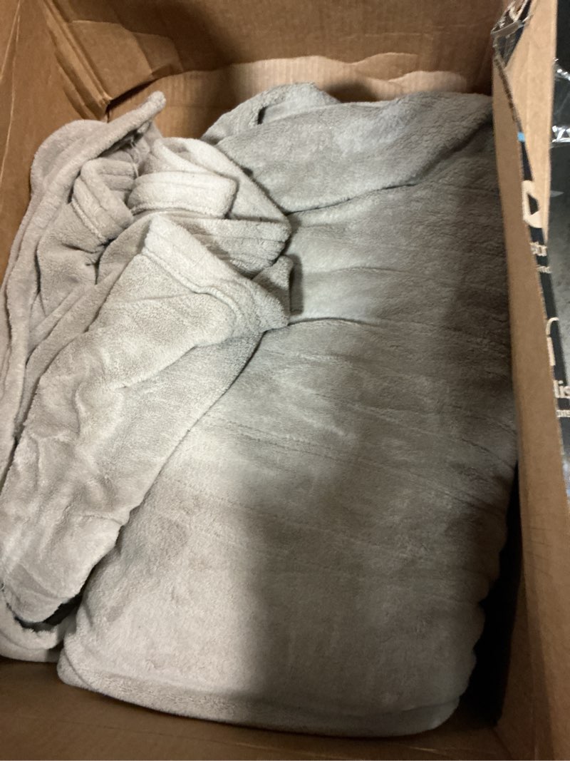 Condition photo showing As Is for Electric Heated Blanket Throw Size, 50" x 60" Heated Throw with 6 Heating Levels & 3 Hours Auto Off, Machine Washable, Camel 07-camel Throw(50" x 60")