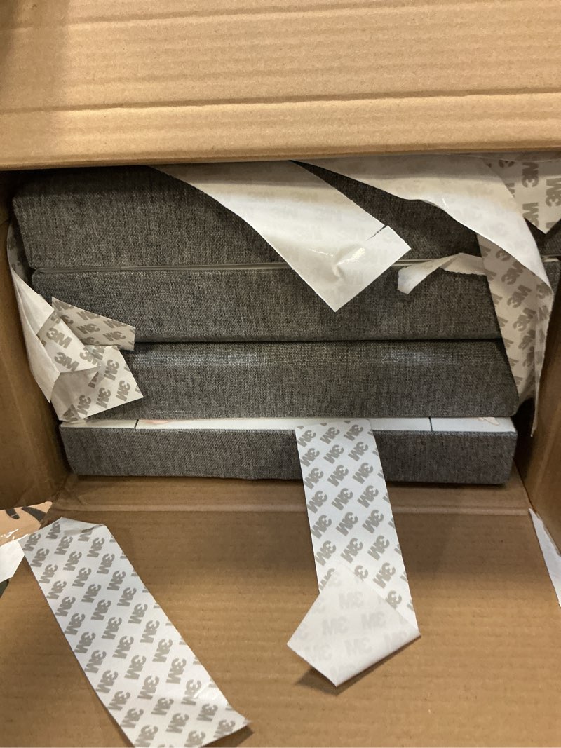 Condition photo showing New/Like New for 23.62" X 11.81" X 2" Fiberglass Wall Panel, 4 Pack Acoustic Panels, Acoustic Panels Sound Absorbing for Office, Studio, Home Theatre - Heather Grey 23.6"x 11.8"-4pcs Heather Grey