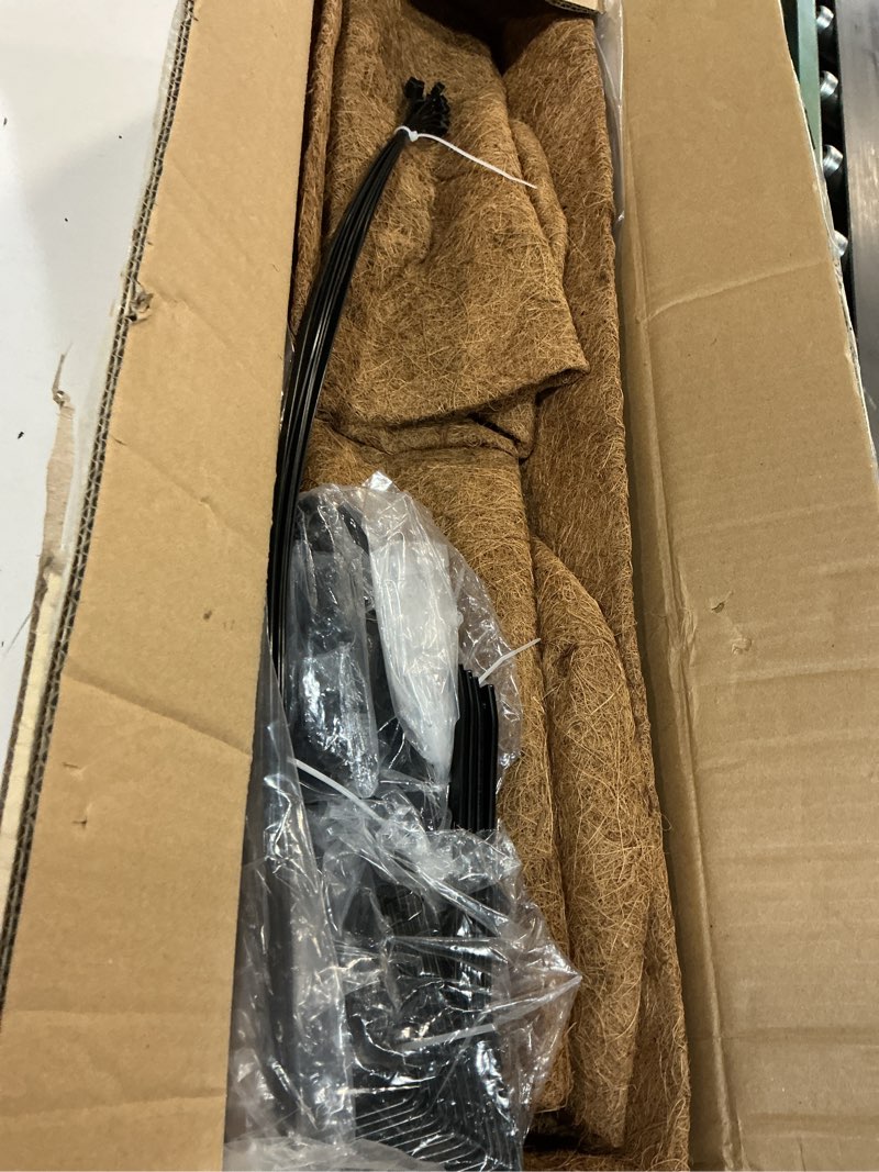 Condition photo showing Good Condition for y&m deck railing planter boxes 30 inch 4 pack, adjustable balcony planter for outdoor plants, metal railing planter box for deck, fence and porch, window boxes outdoor, sturdy hanging planter flower 30in 4p