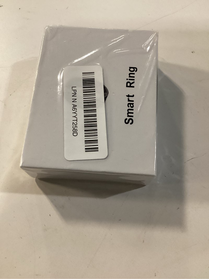 Condition photo showing New/Like New for unisex smart ring with led display, touch controls, and charging case - tracks activity, sleep, heart rate, and blood oxygen, ip68 waterproof (silver, #13) silver #13
