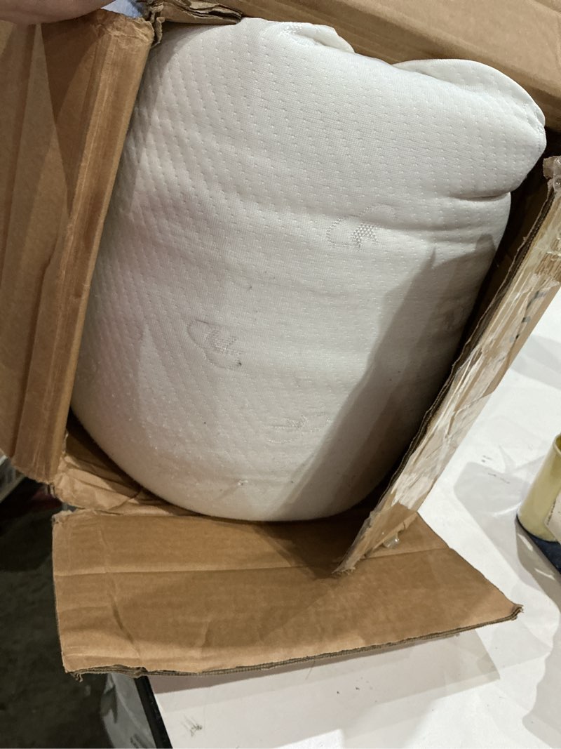 Condition photo showing As Is for best price mattress 3 inch gel memory foam mattress topper with cover, certipur-us certified, dorm essentials, twin twin 3 inch (with cover)
