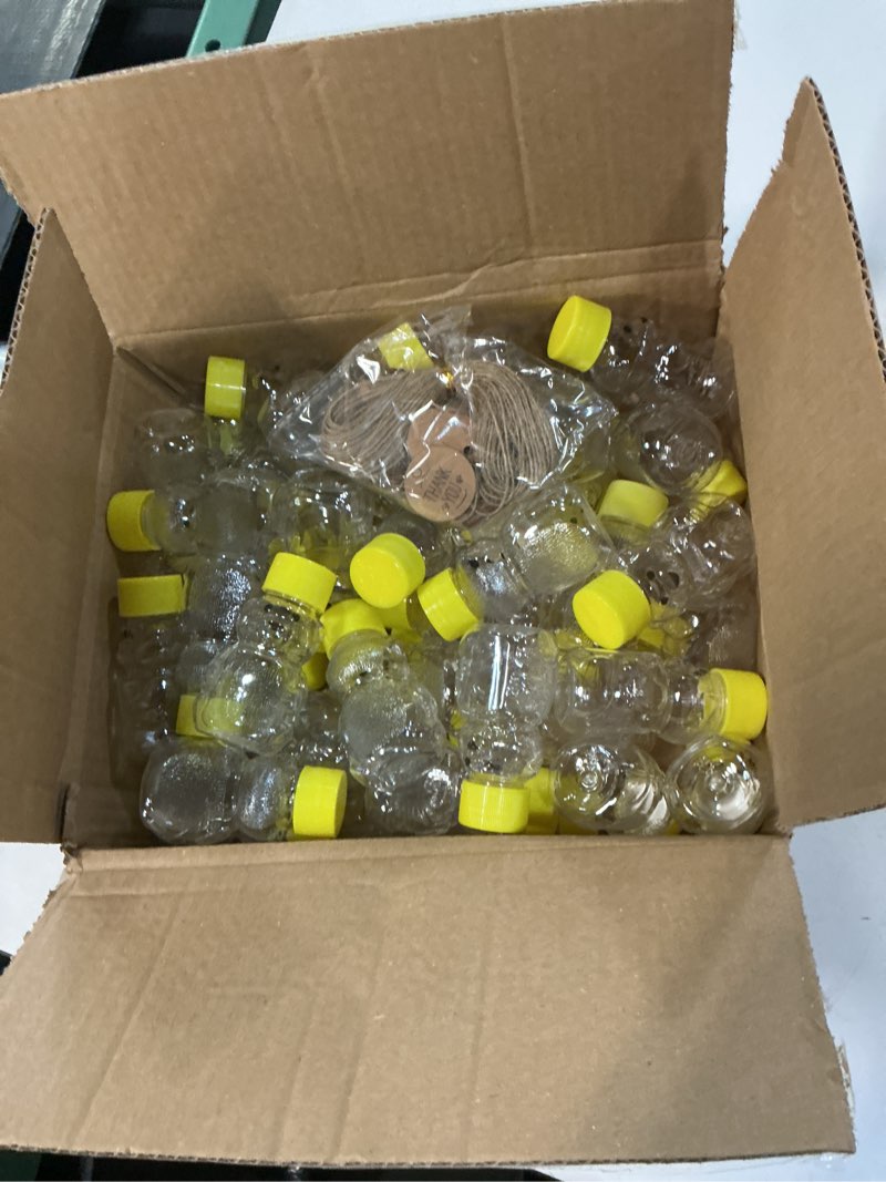 Condition photo showing Good Condition for 50 pack 2 oz plastic honey bear bottles jars with lids | adorable bear design, food-grade pet, easy squeeze, leak-proof cap, perfect for baby showers and party favors 50-set