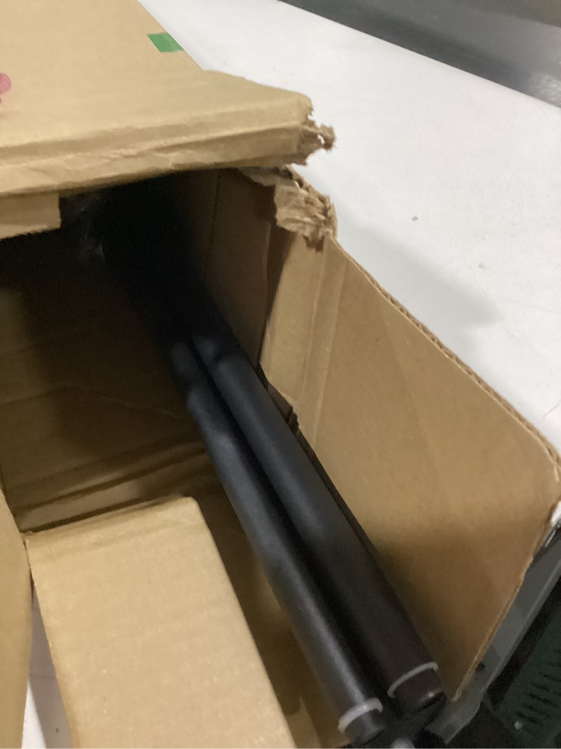 Condition photo showing Good Condition for Sun Zero SN47080 Bronn Industrial Pipe Blackout Wrap Around Double Curtain Rod, 66-120" Adjustable Length, Matte Black Finish, 3/4" and 5/8" Diameter Textured Steel Tubes 66-120" Matte Black