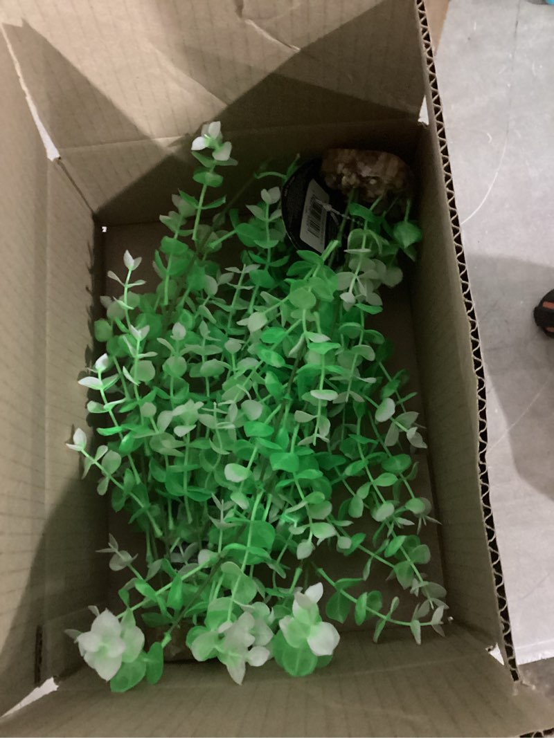 Condition photo showing New/Like New for GloFish 78025 Aquarium Plant, Green/White, Large