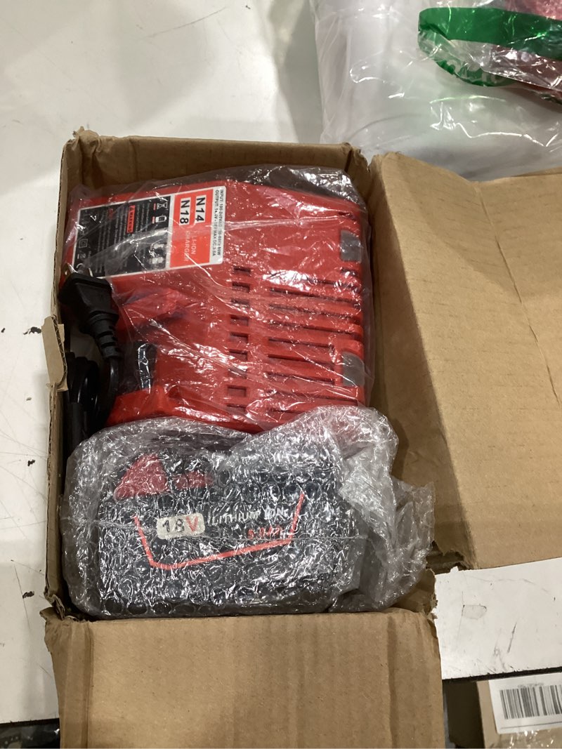 Condition photo showing Good Condition for volt1799 18v battery and charger for milwaukee m18 battery with milwaukee battery charger, capacity output 5.0ah 2 packs pack