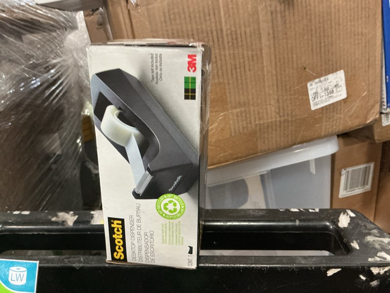 Condition photo showing Good Condition for scotch - desktop tape dispenser, 1" core, weighted non-skid base -  black