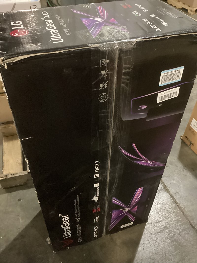 Condition photo showing Good Condition for lg 45gx950a-b 45-inch ultragear 5k2k wuhd (5120 x 2160) oled curved gaming monitor, dual-mode, 165hz, 0.03ms, nvidia g-sync, amd freesync premium pro, hdr true black 400, usb type-c 90w, dp2.1