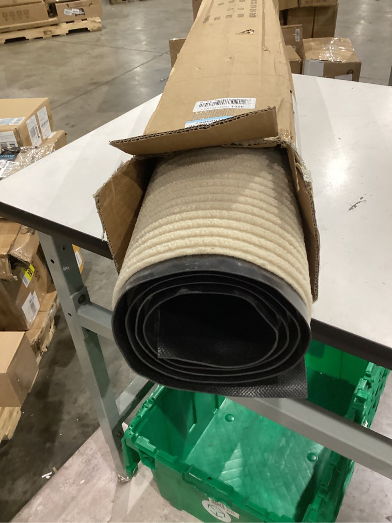 Condition photo showing Good Condition for olanly front door mat indoor outdoor entrance, waterproof heavy duty doormat, fade resistant, low profile, easy clean patio porch welcome floor mats for entry, 71x47, beige 71" x 47" beige