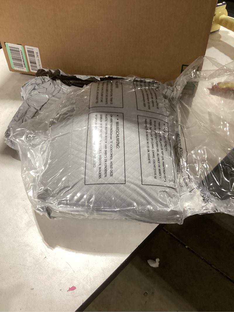 Condition photo showing New/Like New for HOMBYS Wedge Pillow Headboard for Bed Gap,Foldable Bed Wedge Gap Filler Queen Size,Matterss Gap Filler,Multi Functional Bed Crack Pillow, Fill The Gap (0-7") Between Your Headboard and Mattress Light Grey Twin(39"x6"x6")