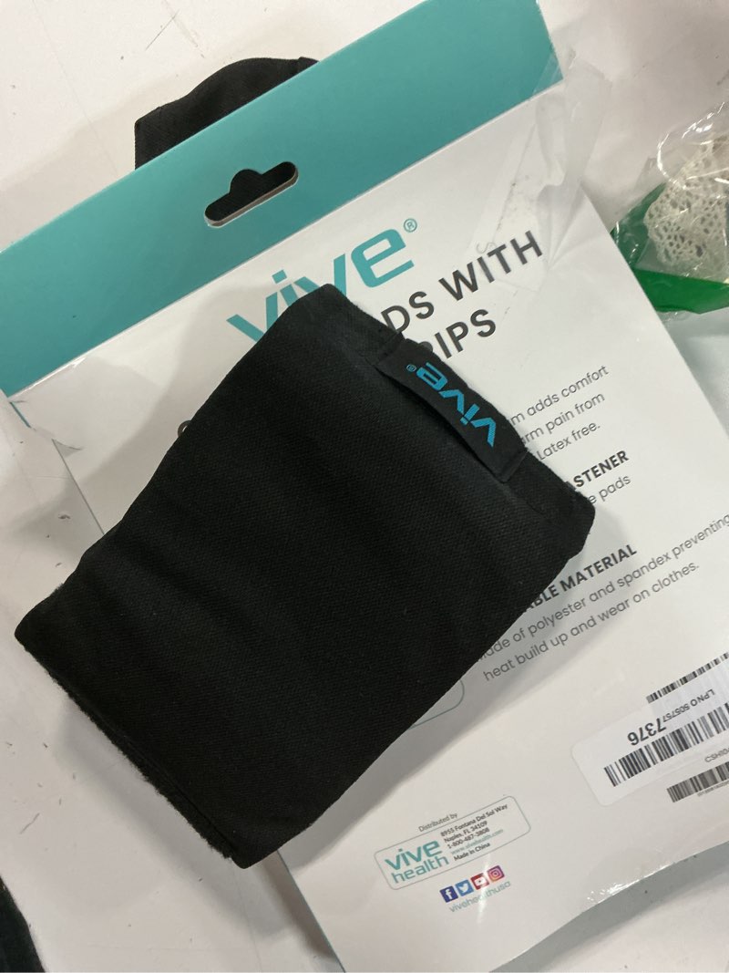 Condition photo showing Good Condition for vive premium crutch pads & hand grips - comfortable, breathable, machine washable padding - moisture wicking & odor reducing pillow accessory covers for adult & youth walking crutches