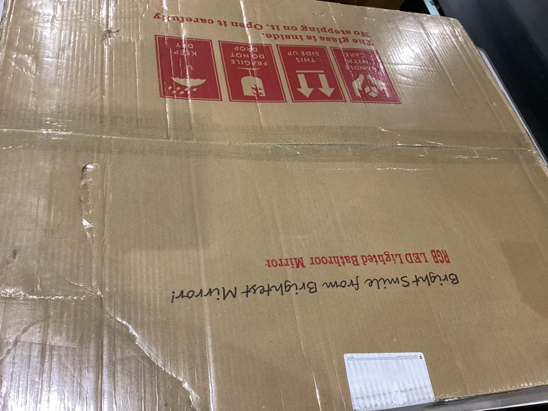 Condition photo showing New/Like New for ISTRIPMF 28x32 inch LED Bathroom Mirror with RGB Lights Color Changing Backlit Mirror Shatterproof D