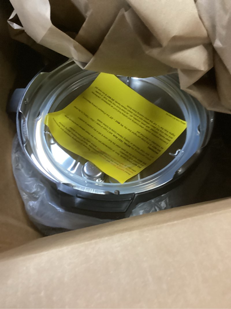 Condition photo showing As Is for Instant Pot Duo 7-in-1 Mini Electric Pressure Cooker, Slow Rice Cooker, Steamer, Sauté, Yogurt Maker, Warmer & Sterilizer, Includes Free App with over 1900 Recipes, Stainless Steel, 3 Quart 3 Quarts