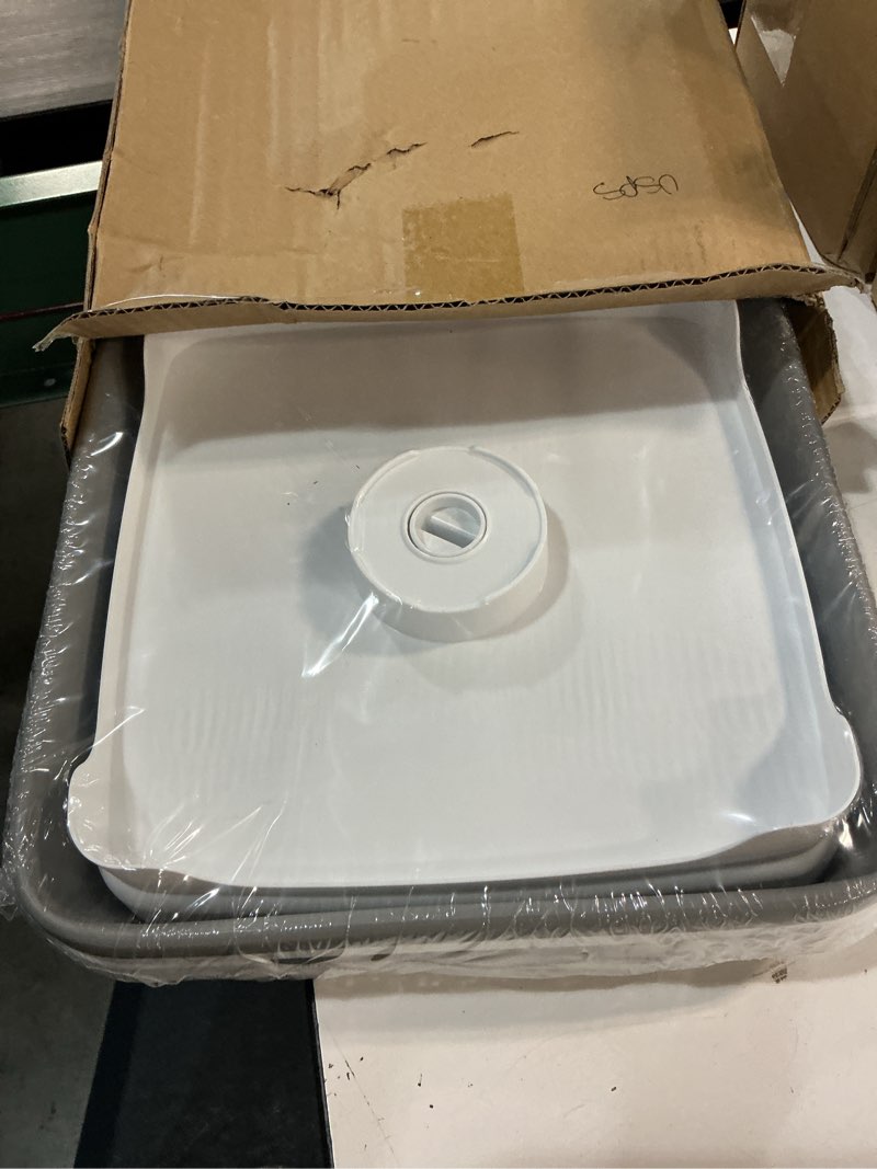 Condition photo showing New/Like New for Collapsible Wash Basin for Baby Bottles with Drying Rack – 2.4 Gallon Foldable Dish Tub with Handles, Portable RV Camping Sink & Space-Saving Wash Bin with Lid for Kitchen, Travel & Outdoor