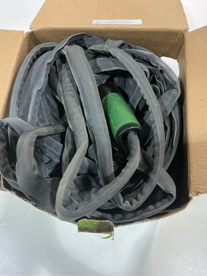 Condition photo showing As Is for expert gardener lightweight performance garden hose, 100 ft.