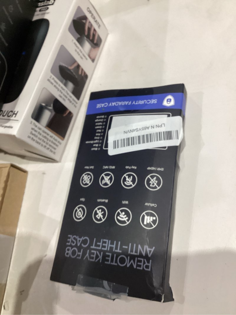 Condition photo showing New/Like New for Upgraded Faraday Bag for Key Fob (2 Pack), Premium Faraday Key Fob Protector– Car RFID Signal Blocking, Car Security Protection, Anti-Theft Pouch, Anti-Hacking Case Blocker Brown