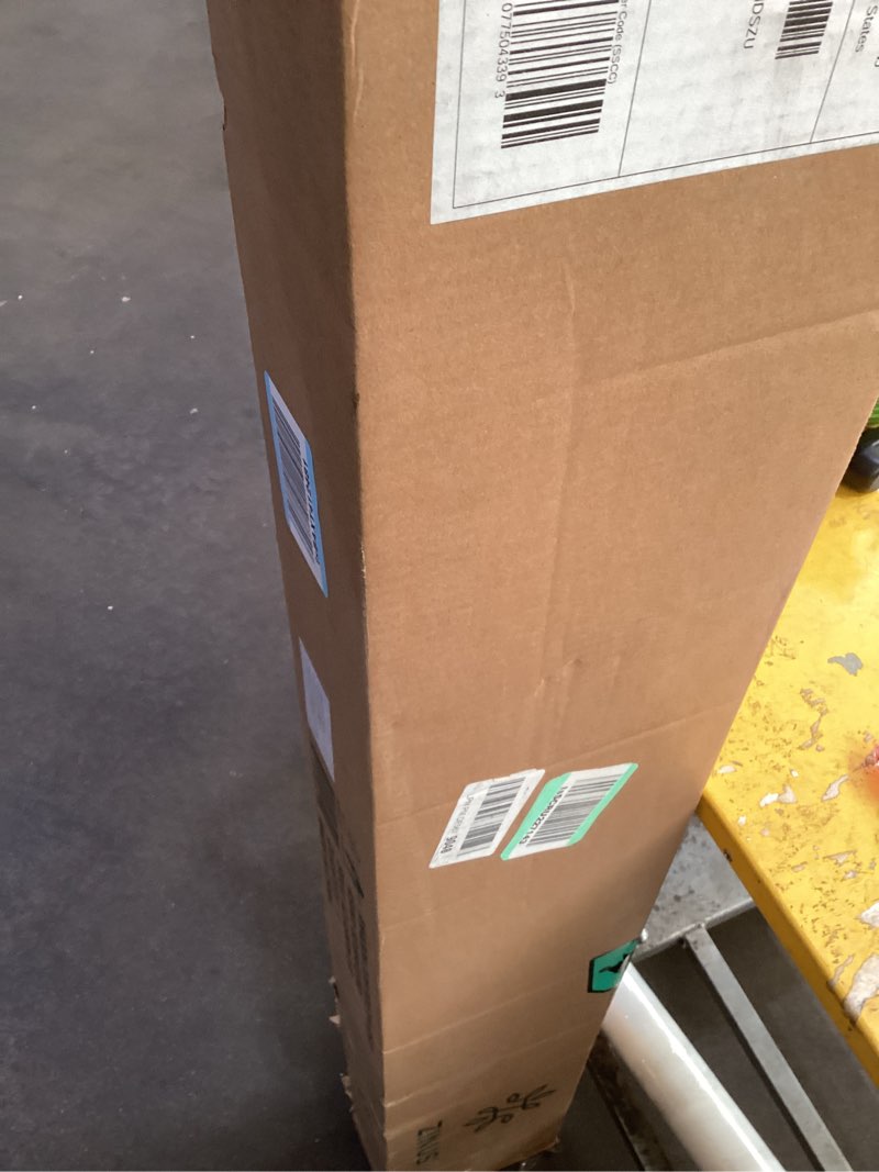 Condition photo showing As Is for Zinus Mia Metal Platform Bed Frame with Headboard, Wood Slat Support, No Box Spring Needed, Easy Assembly, Twin,Black Black Twin Frame with Metal Headboard