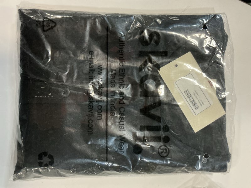 Condition photo showing New/Like New for skavij kurta pajama set for men cotton 2 piece top bottom traditional indian dress black l