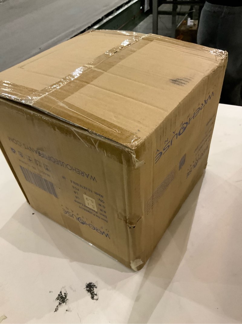 Condition photo showing As Is for Peredur Rustic Bronze 1-Light Pendant with Crystal Shade