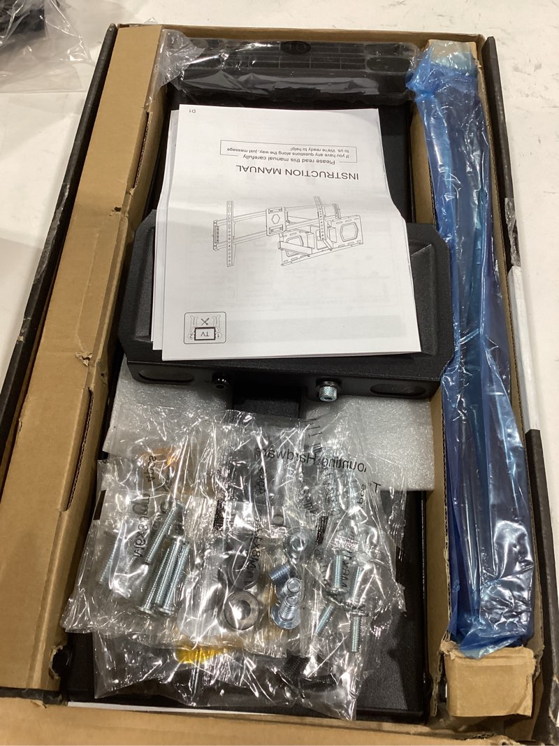 Condition photo showing Good Condition for Full Motion TV Wall Mount for Most 37"-84" Flat Screen TV, Swivel or Tilt TV Wall Bracket with Dual Articulating Arms, for 12"-16" Wood Studs, Max VESA 600x400mm, Load 120 lbs by USX MOUNT 37-84 inch, 120 lb