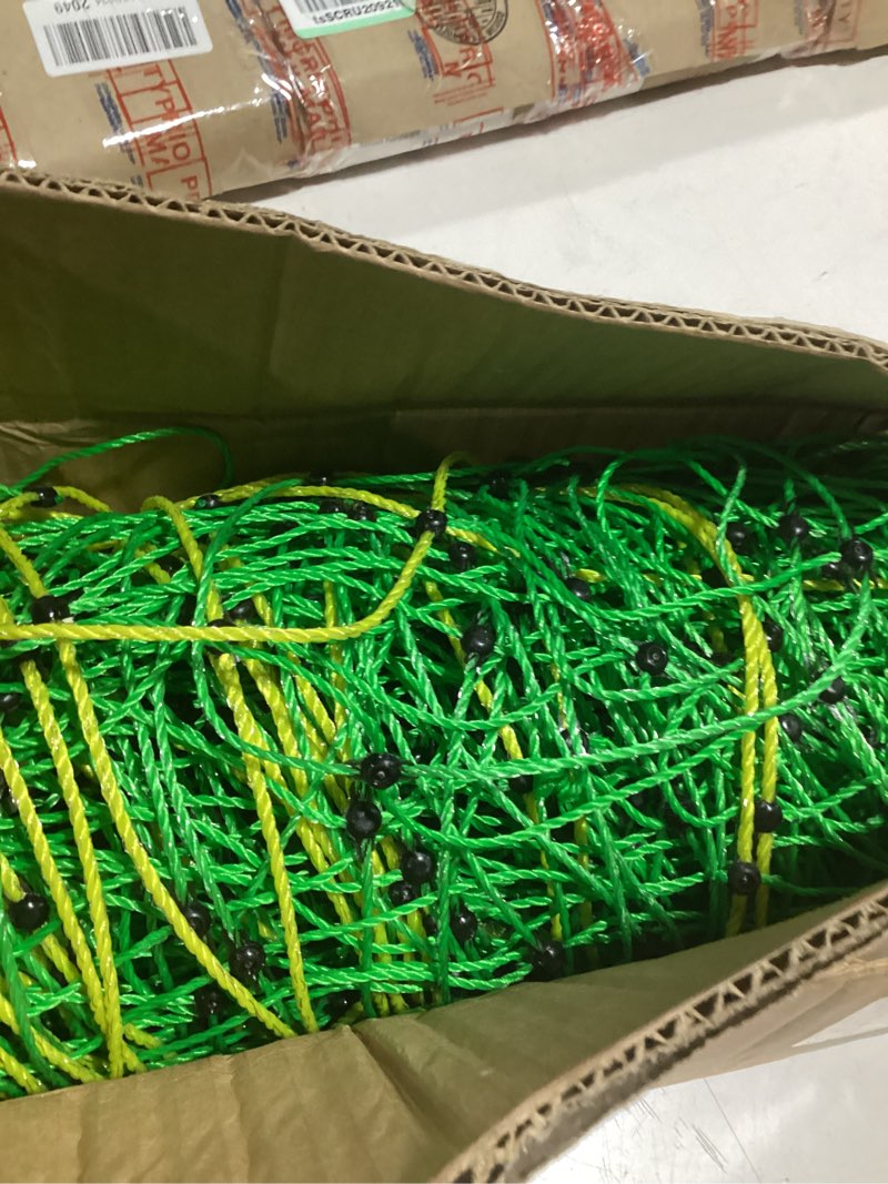 Condition photo showing Good Condition for ppolb electric fence netting - 42.5" h x 164' l, portable movable livestock nets mesh for goats, sheep, hogs, dog, all-purpose electric fencing for backyards, homesteaders, farms ranches, and gardens 42.5" h x 164' l livestock