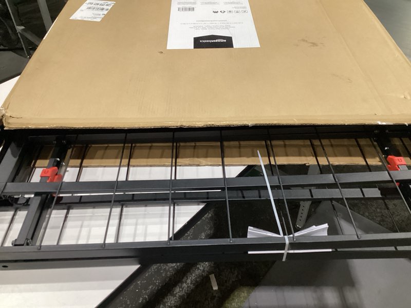 Condition photo showing Good Condition for Amazon Basics Bed Frame with Storage, Foldable Metal Platform, Sturdy Steel, No Box Spring Needed, 14-inch High, Tool-Free Setup, Twin Size, Black