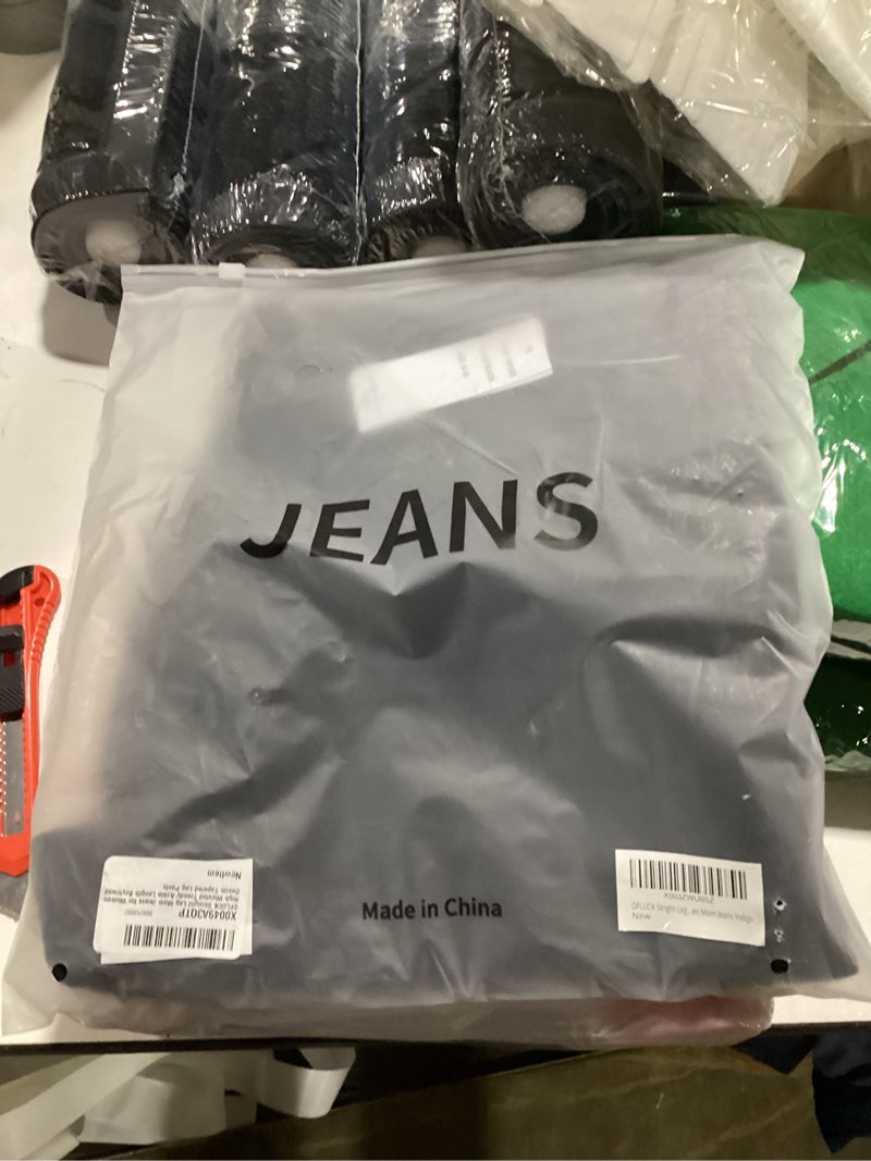 Condition photo showing Good Condition for OFLUCK Straight Leg Mom Jeans for Women High Waisted Trendy Ankle Jeans Boyfriend Denim Tapered Leg Pants 10 Short Black