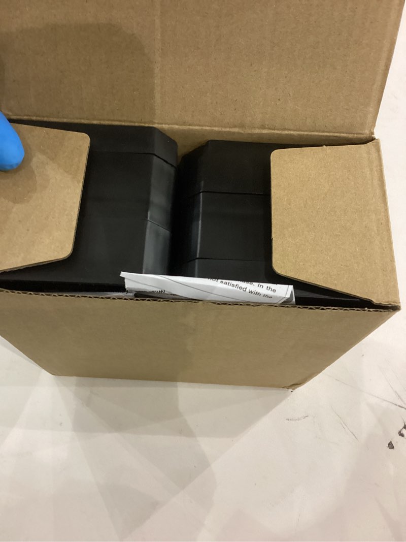 Condition photo showing New/Like New for Bed Risers Furniture Risers Heavy-Duty Rectangular Adjustable Block Lift to 3 inches and 4.3 inches Desk, Sofa, Chair Legs, Refrigerator, Washing Machine Support up to 4000 pounds Black-square two layers 3inches